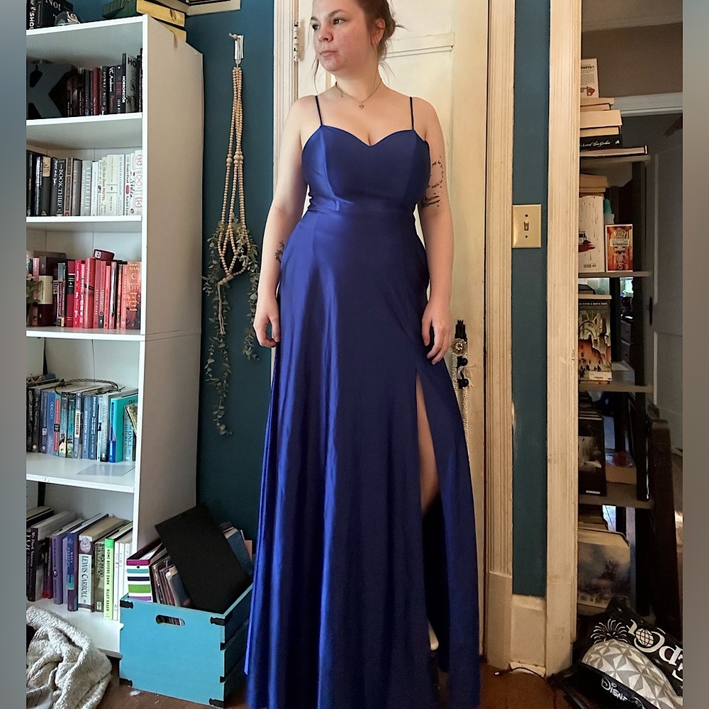 City Triangles Royal Blue Prom Dress